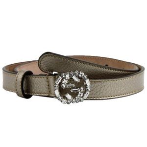 Gucci Beige Metallic Leather Belt